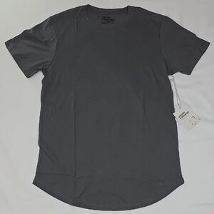 Organic Basics Women's Dark Gray Short Sleeve Tee Kuwallatee